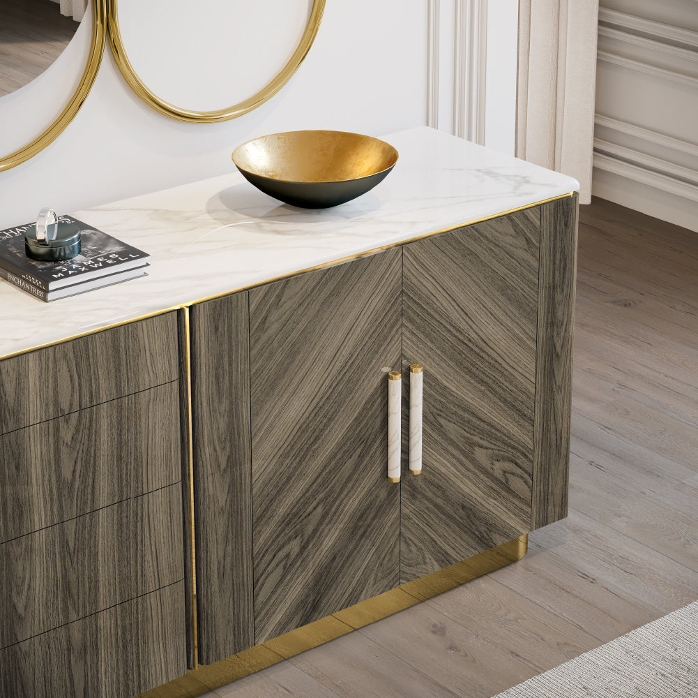 Mattea Sideboard with 4 Doors + 4 Drawers