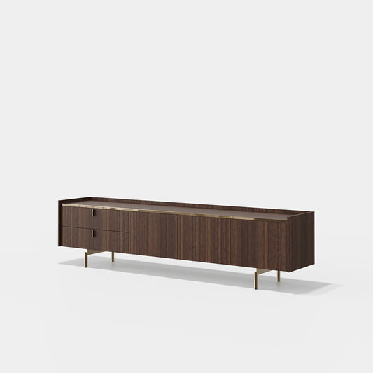 Brera 210cm TV Stand with 3 Doors and 2 Drawers