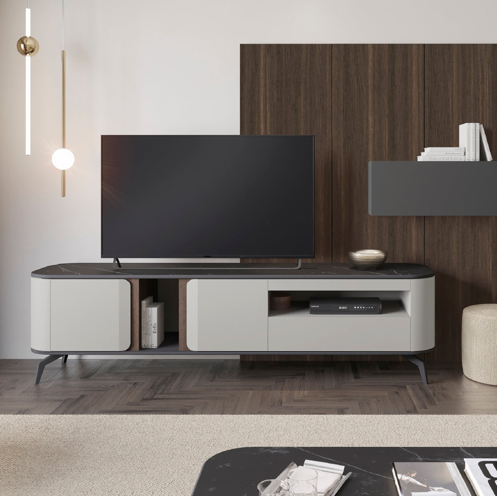 TV Base Tepui 2 Doors + 1 Drawer 210cm with Legs