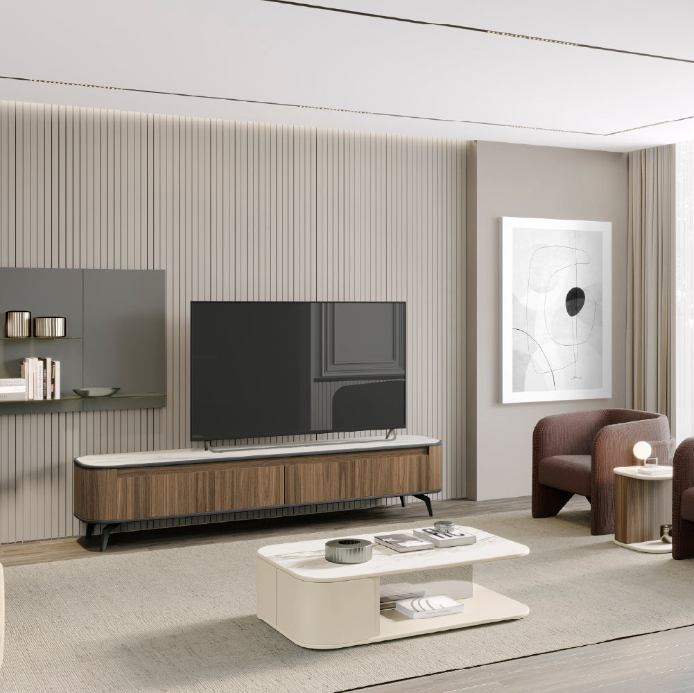 TV Base Tepui 2 Drawers 220cm with Legs