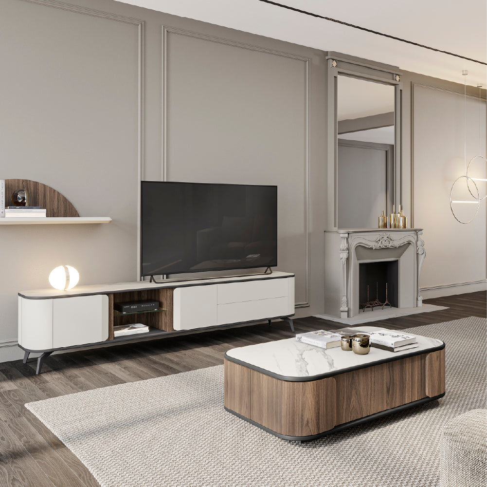 TV Base Tepui 2 Drawers 240cm with Legs