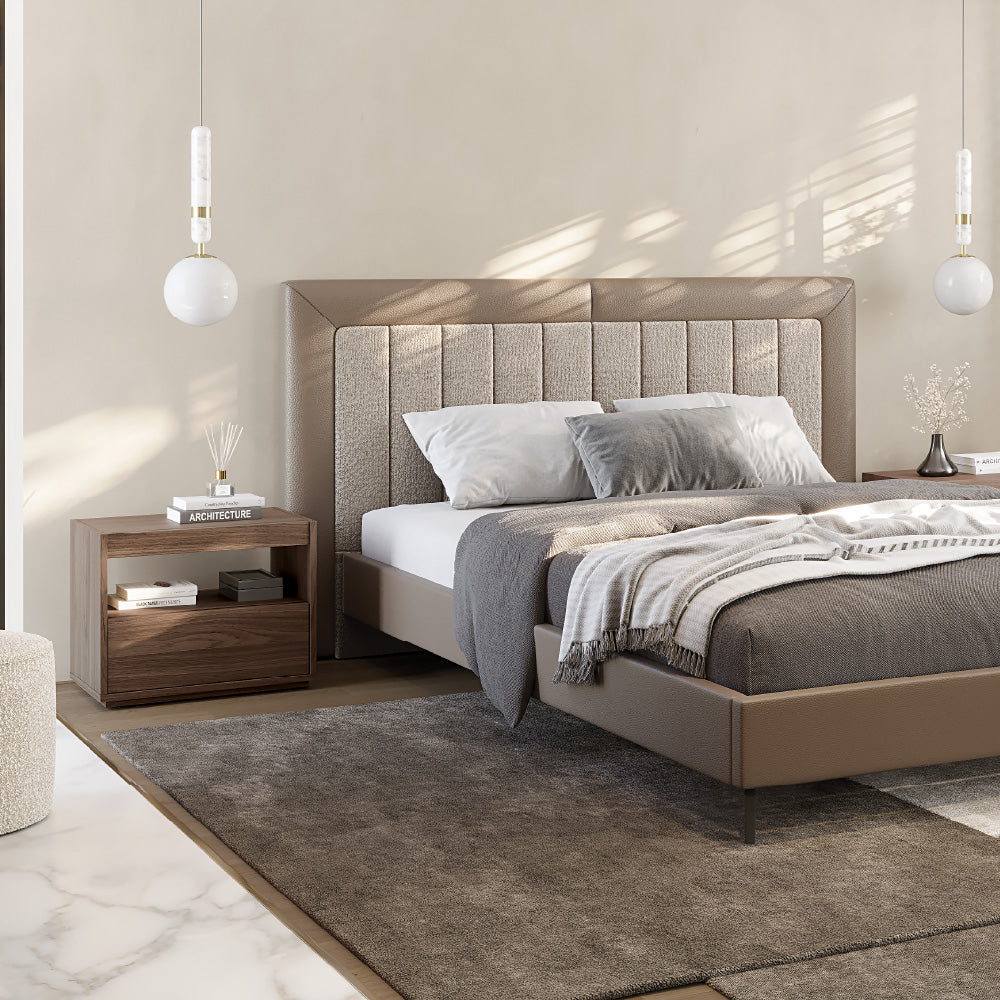 Nightstand with 1 Drawer Hilay