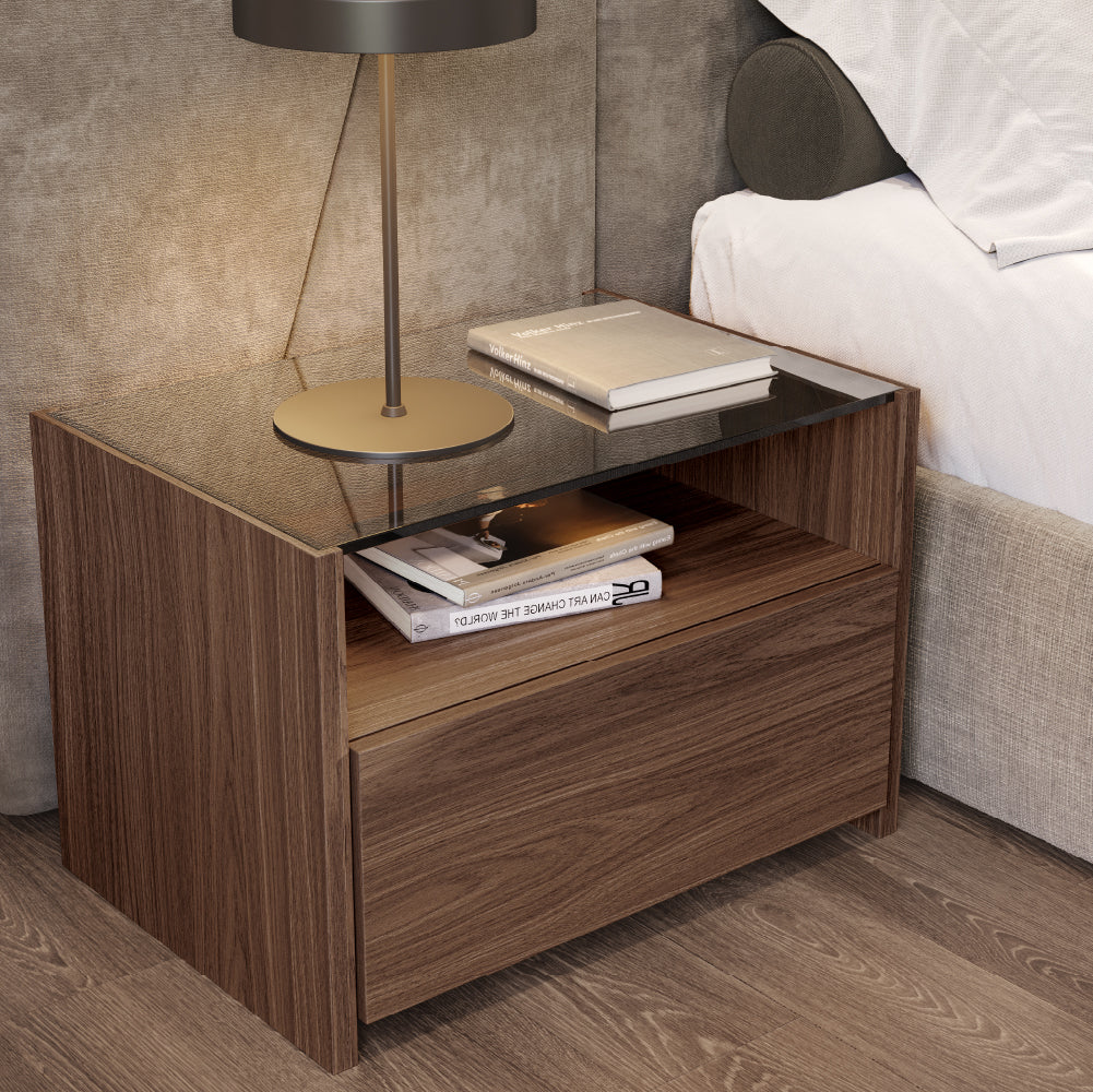 Kugha Nightstand with 2 Drawers