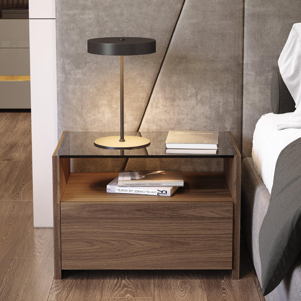 Kugha Nightstand with 2 Drawers