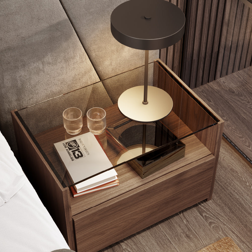 Kugha Nightstand with 2 Drawers