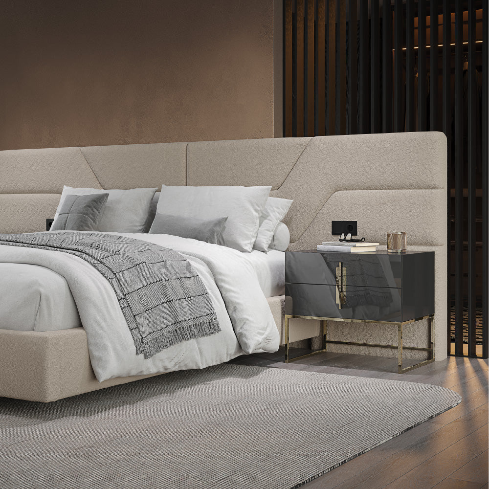 Dharmi Nightstand with 2 Drawers
