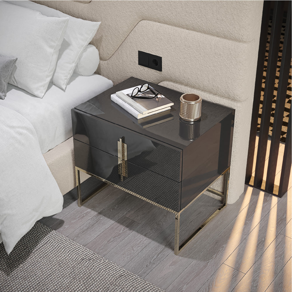 Dharmi Nightstand with 2 Drawers