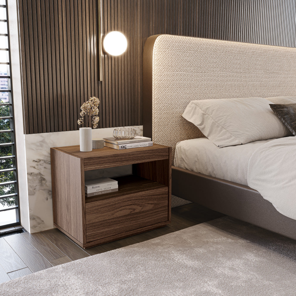 Nightstand with 2 Drawers Hilay