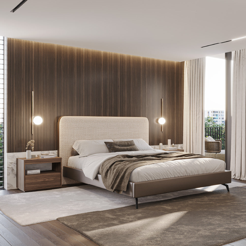 Nightstand with 2 Drawers Hilay