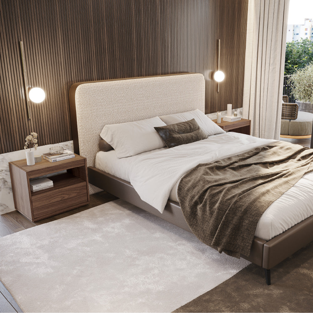 Nightstand with 2 Drawers Hilay