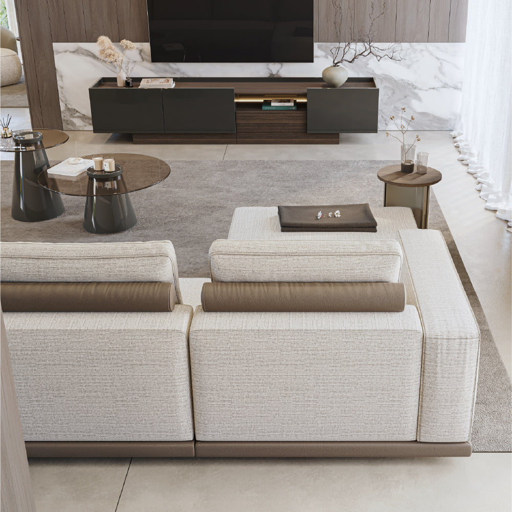 Vollmer 3-Seater Sofa with Right Chaise Longue