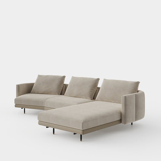 Gills 3-Seater Sofa with Chaise Longue