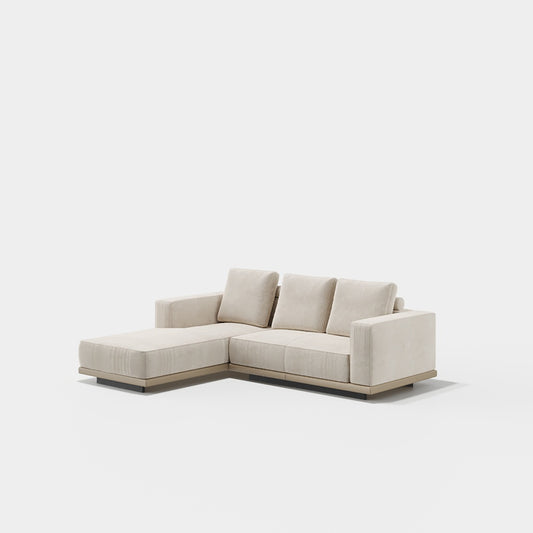 Vollmer 3-Seater Sofa with Left Chaise Longue