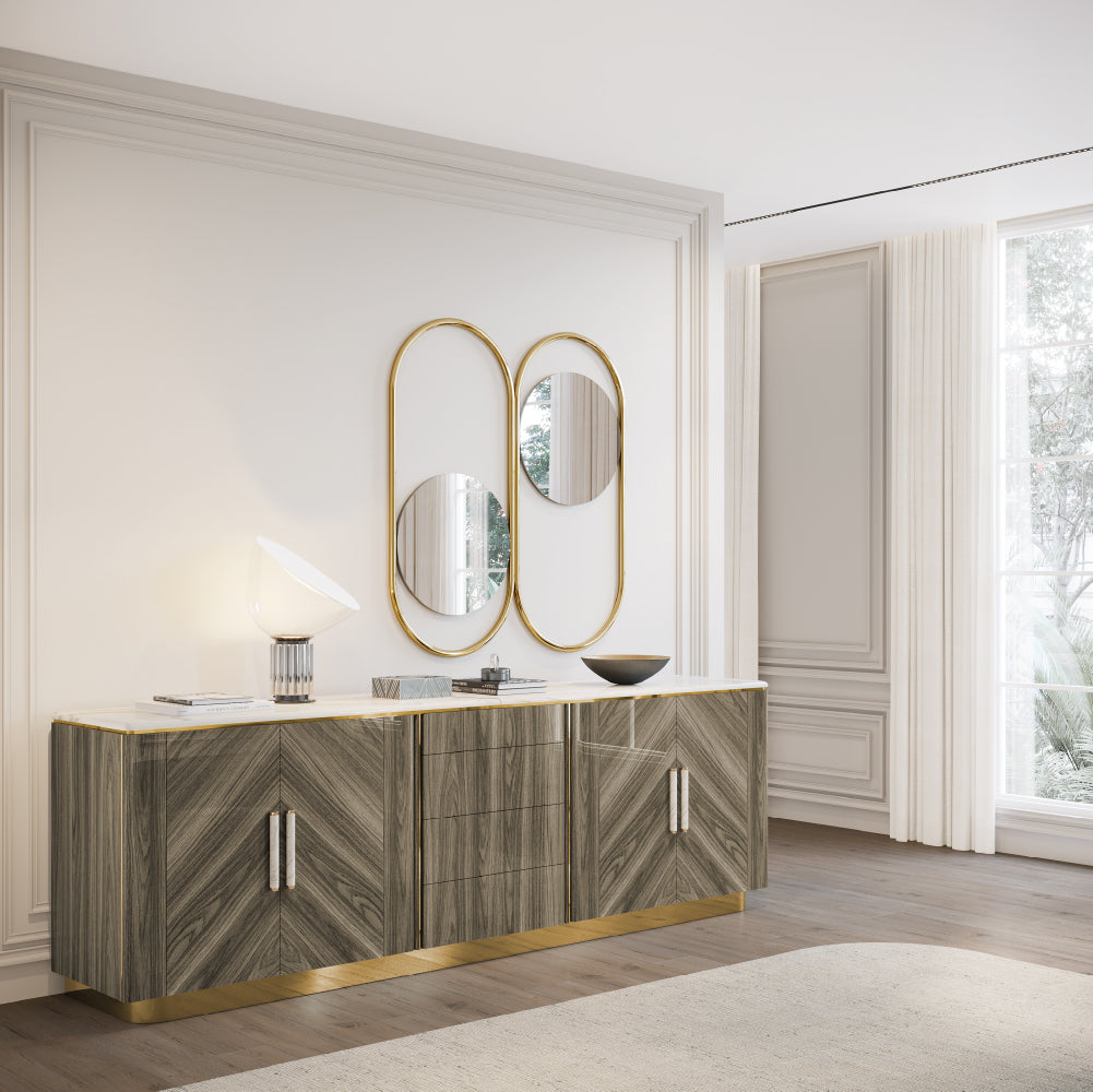Mattea Sideboard with 4 Doors + 4 Drawers