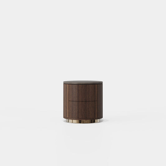 Nightstand with 2 Drawers Ledy