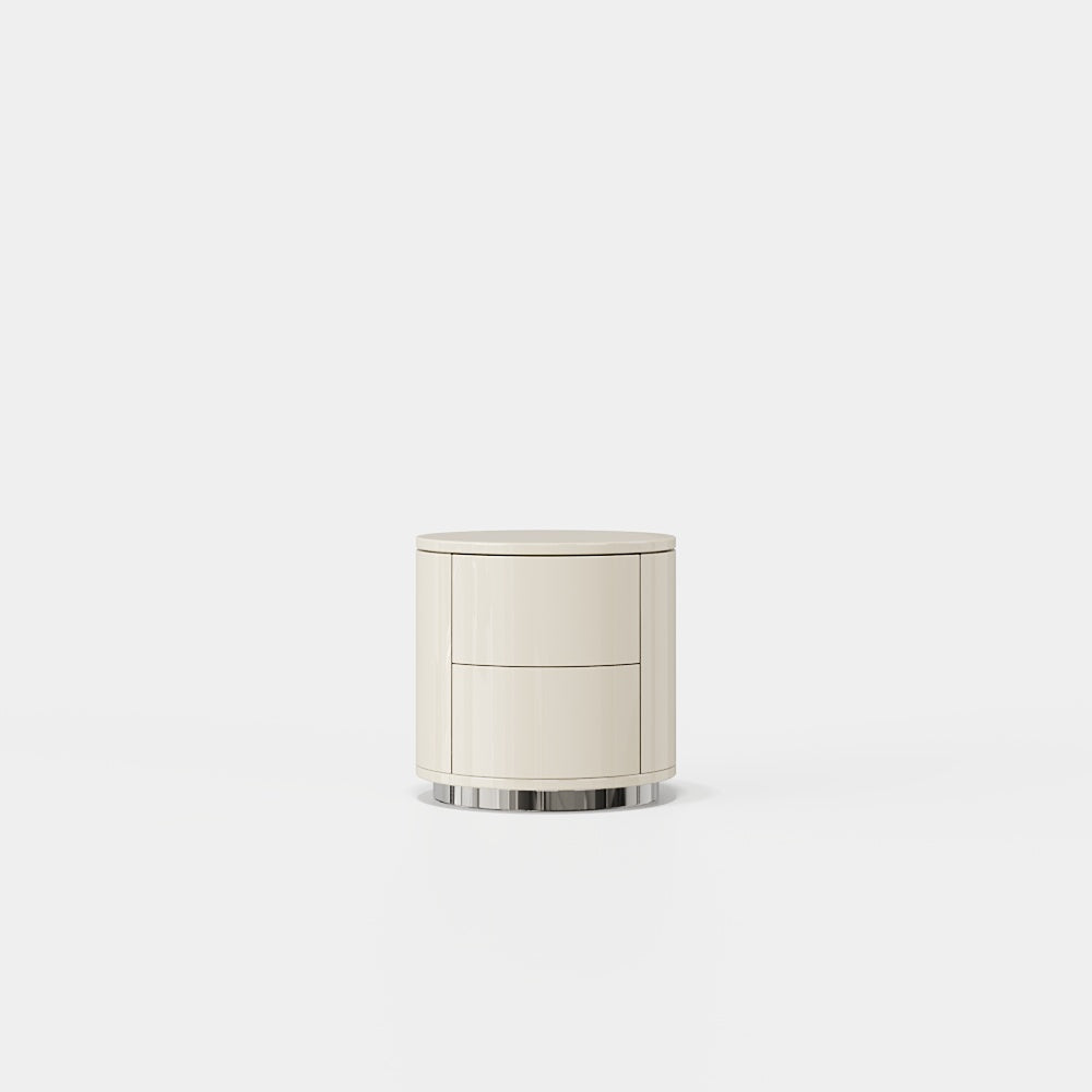 Nightstand with 2 Drawers Ledy