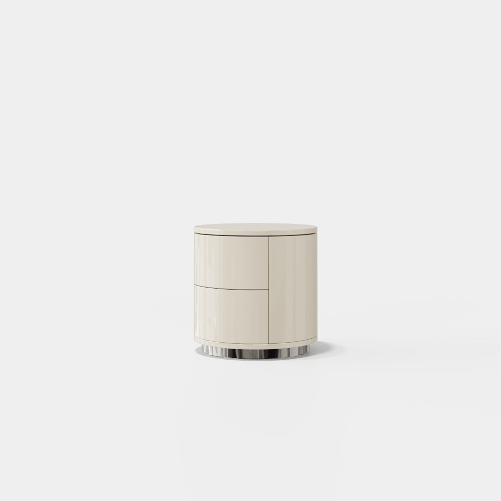 Nightstand with 2 Drawers Ledy