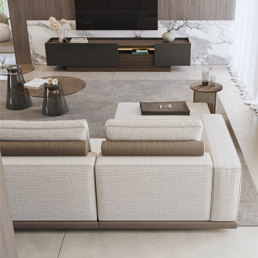 Vollmer 3-Seater Sofa with Left Chaise Longue