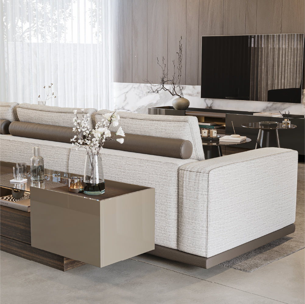 Vollmer 3-Seater Sofa with Left Chaise Longue